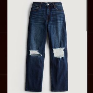 Ultra High Rise Ripped Dad Jeans